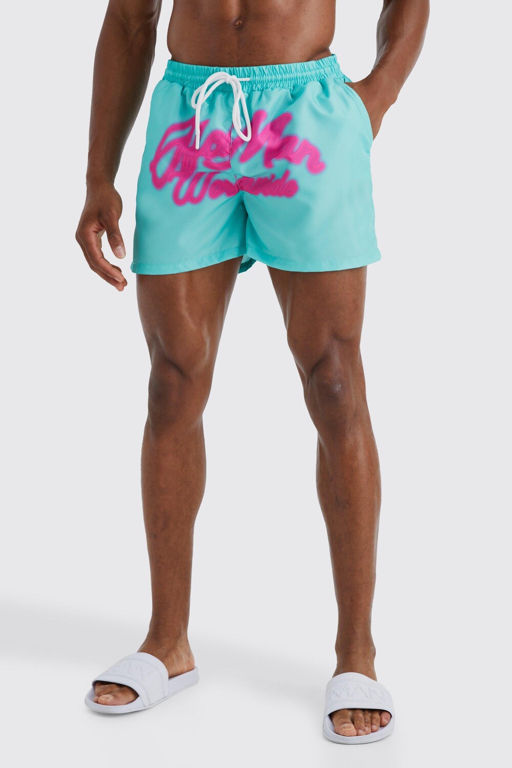 

Длинные шорты для плавания ofcl Boohoo, зеленый