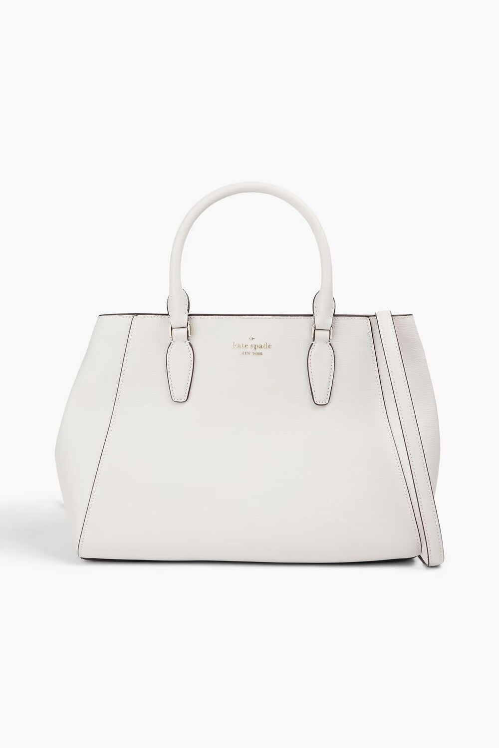 

Сумка-тоут из шагреневой кожи Kate Spade New York, светло-серый