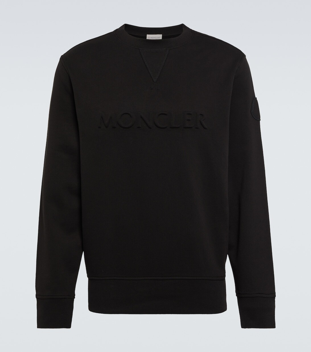 

Хлопковая толстовка Moncler, черный