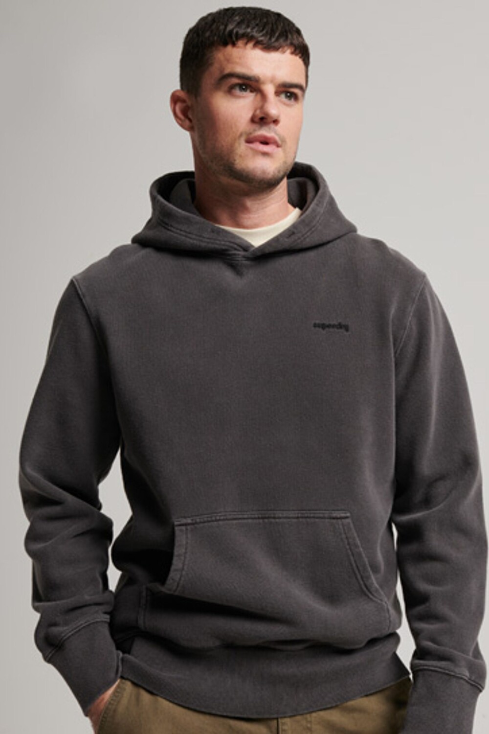 

Толстовка стираная Vintage Mark Superdry, черный