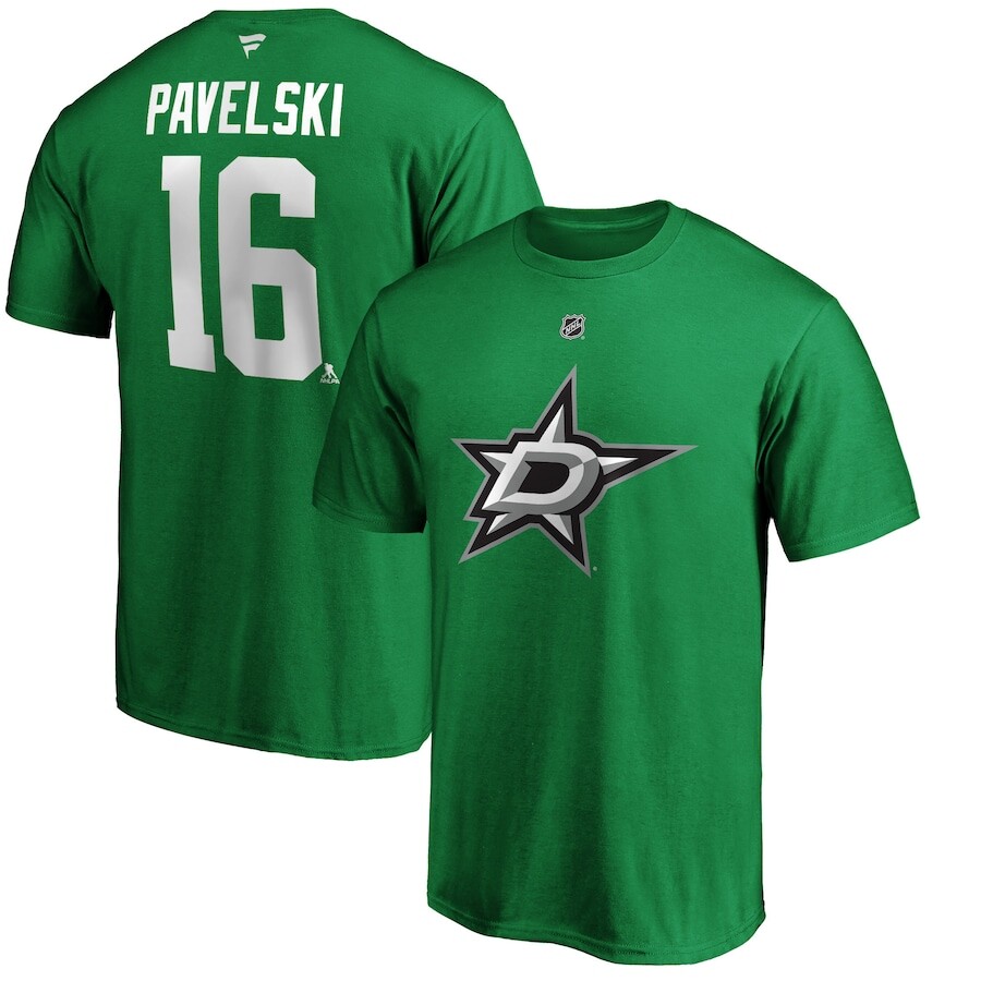 

Футболка с именем и номером Fanatics Branded Dallas Stars, зеленый