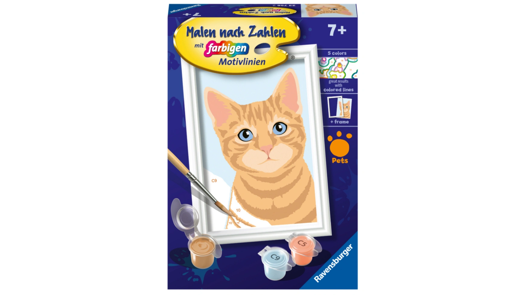

Милый кот creart картина по номерам Ravensburger Beschäftigung