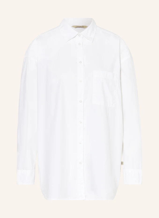 Блузка-рубашка оверсайз lelou Herrlicher, белый толстовка herrlicher белый