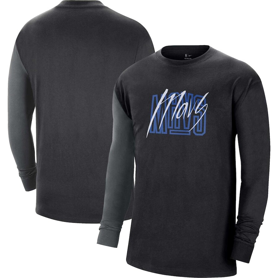 

Футболка с длинным рукавом Nike Dallas Mavericks, черный
