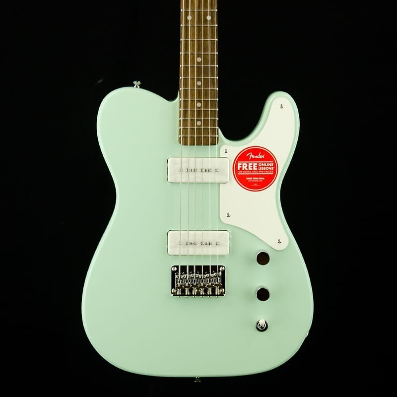 

Электрогитара Squier Paranormal Baritone Cabronita Telecaster, Laurel Fingerboard, Parchment Pickguard, Surf Green