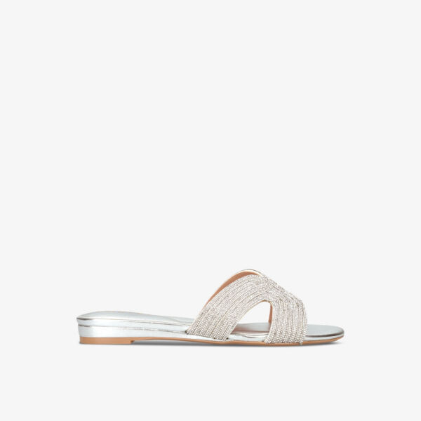 

Плетеные босоножки gala с кристаллами Carvela, серебряный