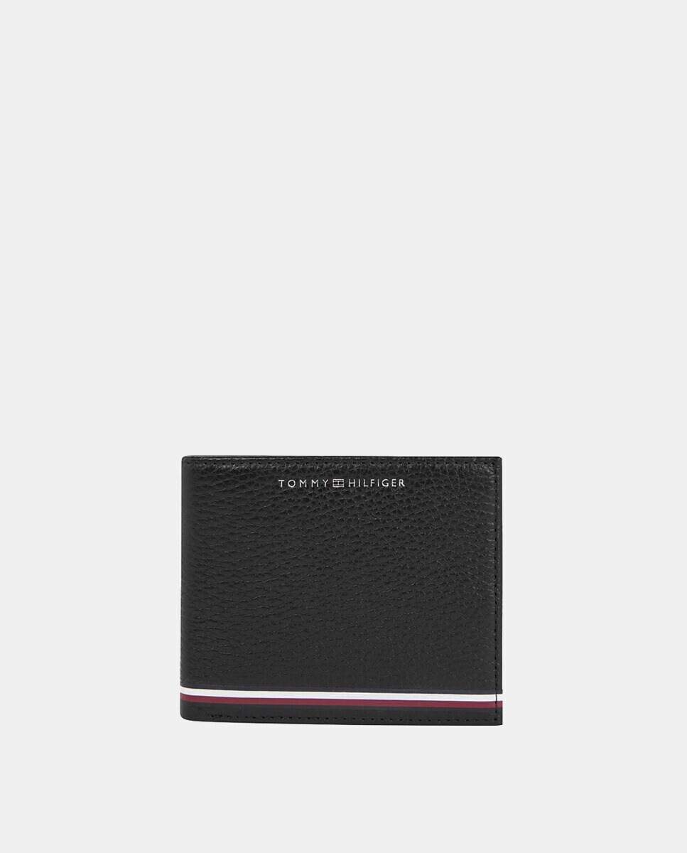 

Маленький кожаный кошелек Tommy Hilfiger, черный