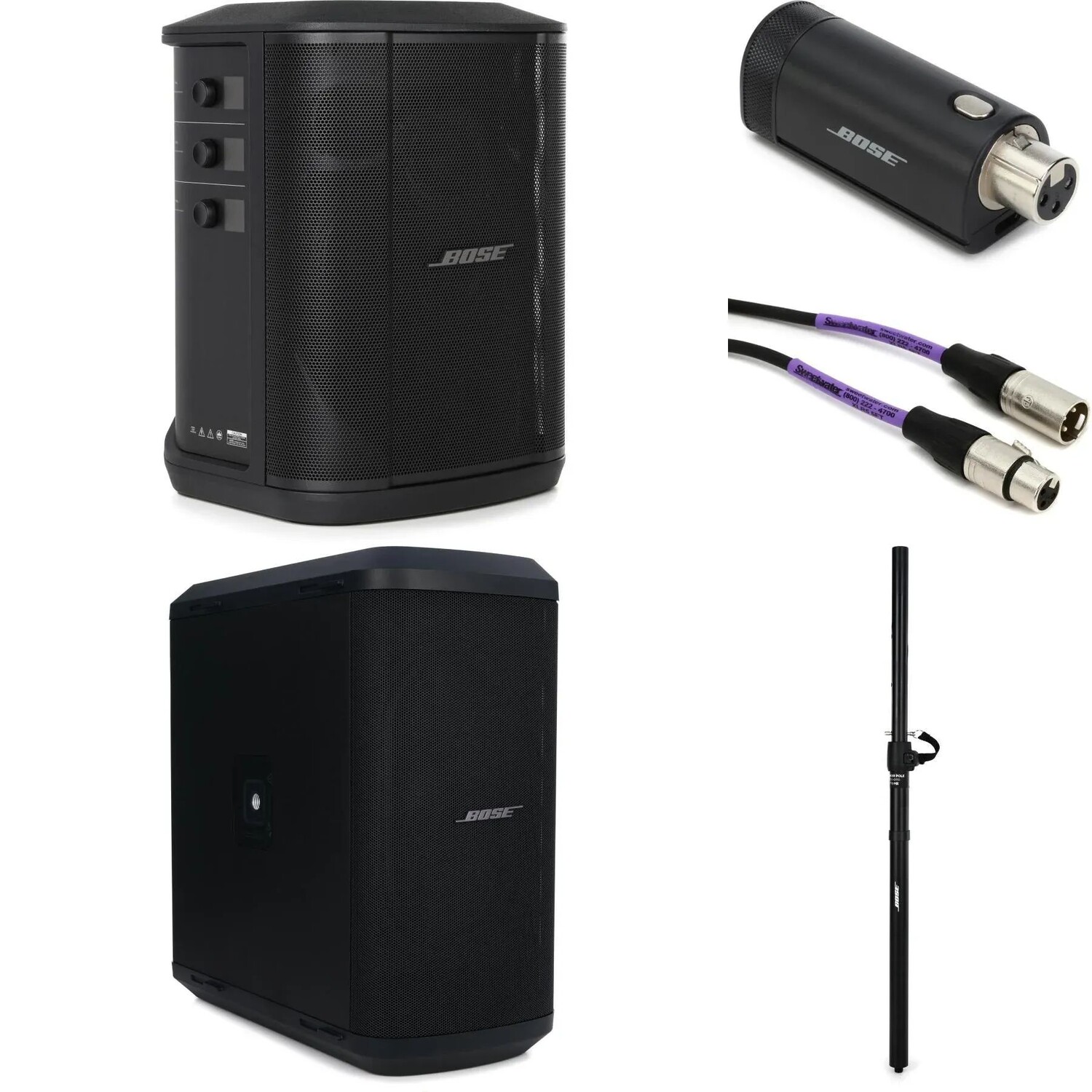 

Многопозиционная акустическая система Bose S1 Pro+ и сабвуфер Sub1 в комплекте