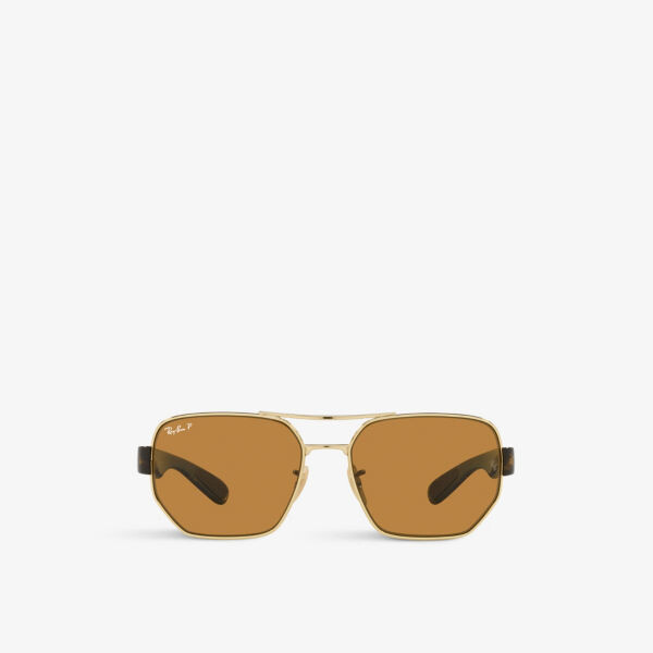 

Солнцезащитные очки RB3672 с металлическим логотипом Ray-Ban, желтый