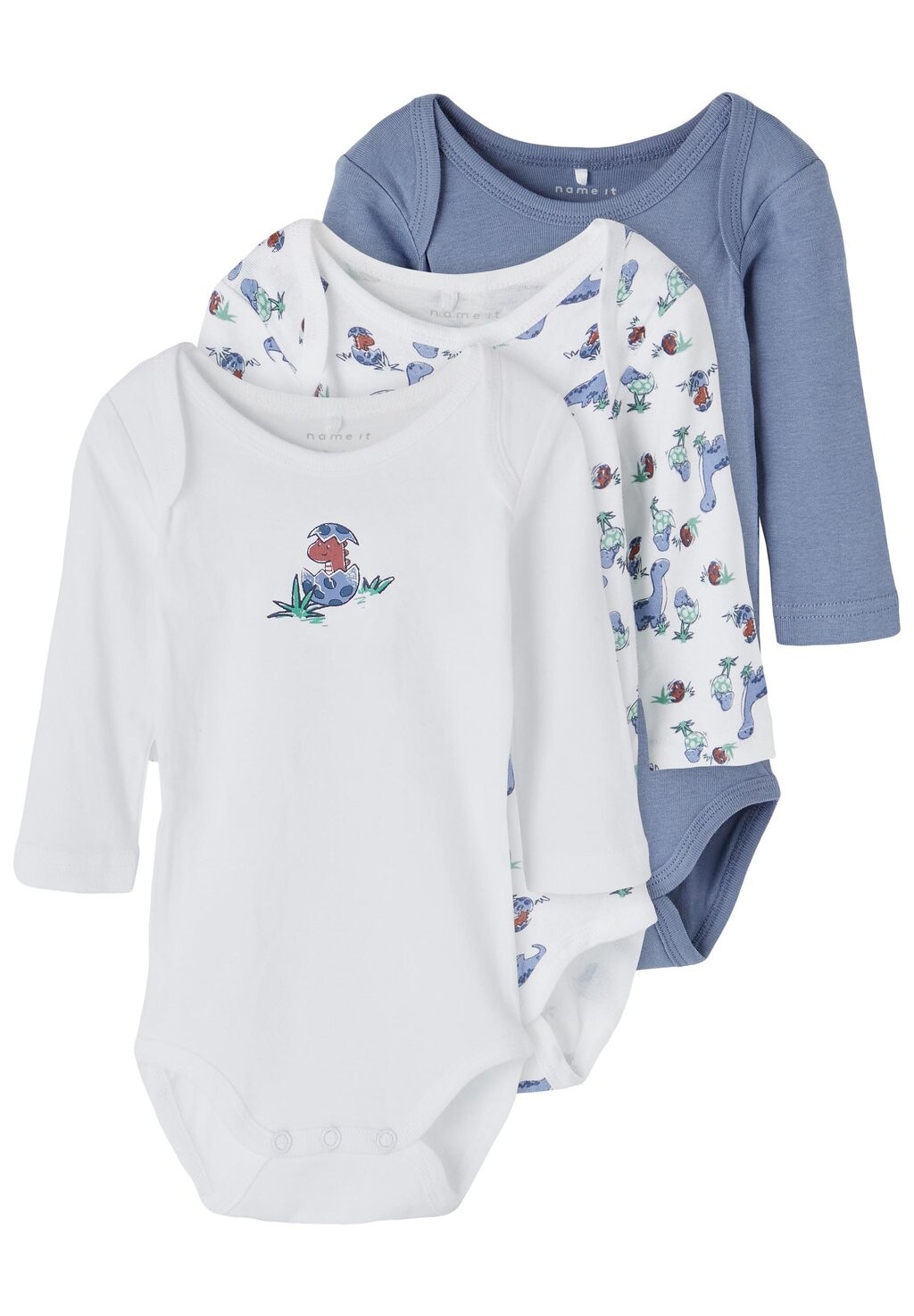 

Боди NBMBODY WILD WIND DINO 3 PACK Name it, цвет blue