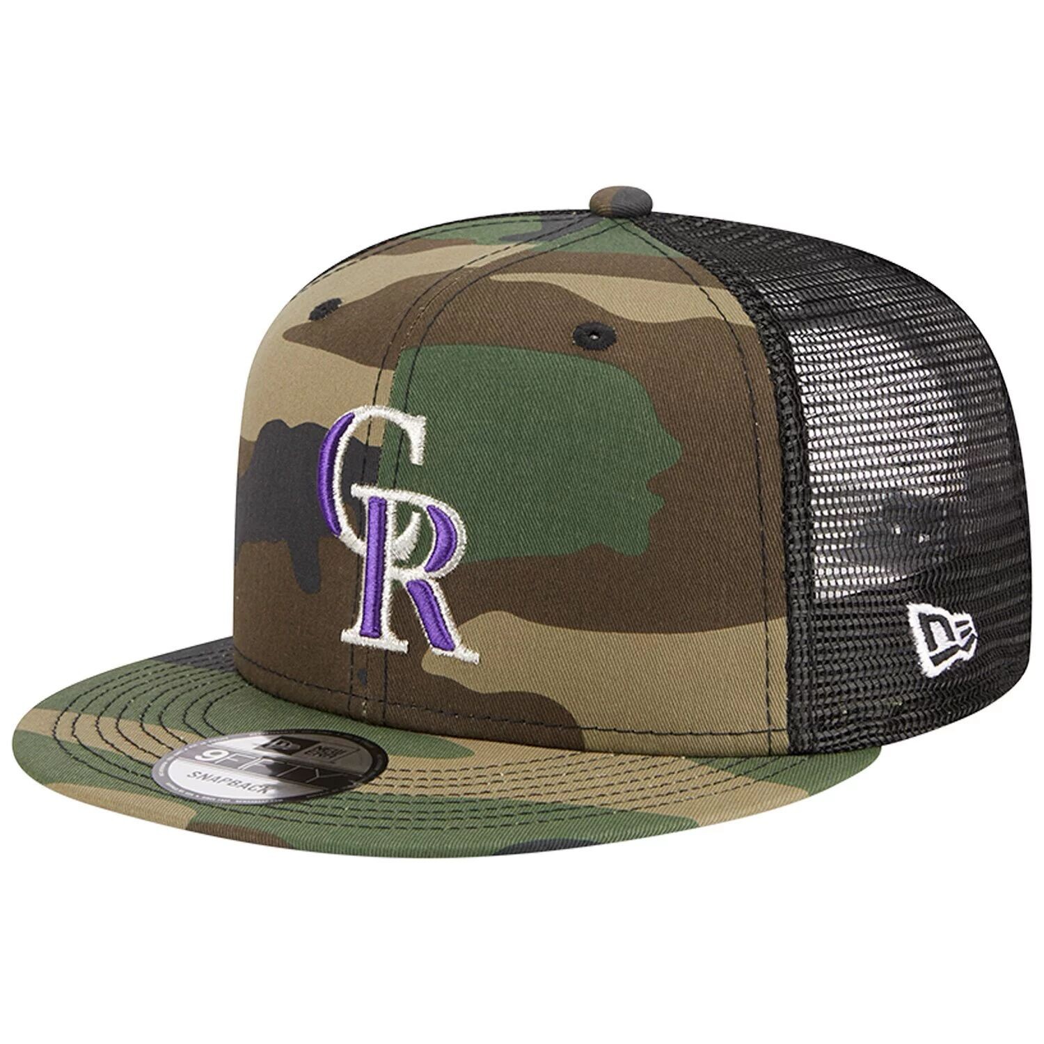 

Мужская кепка New Era Camo Colorado Rockies Woodland Camo Trucker 9FIFTY Snapback
