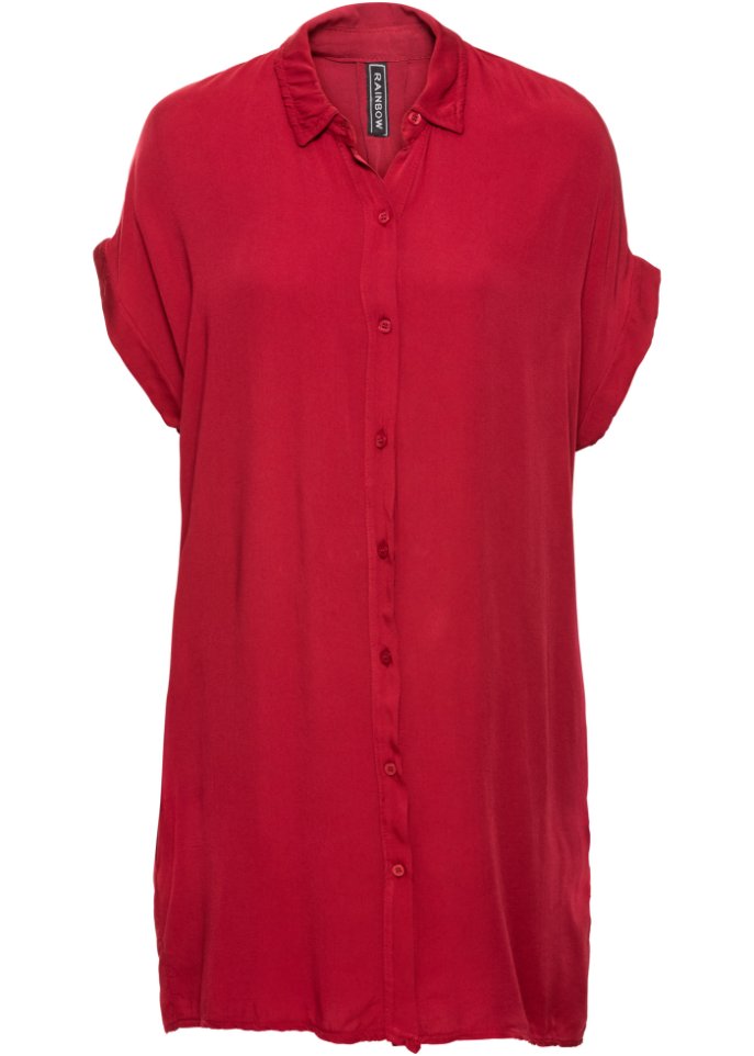 цена Платье-блузка из экологически чистой вискозы Rainbow, красный