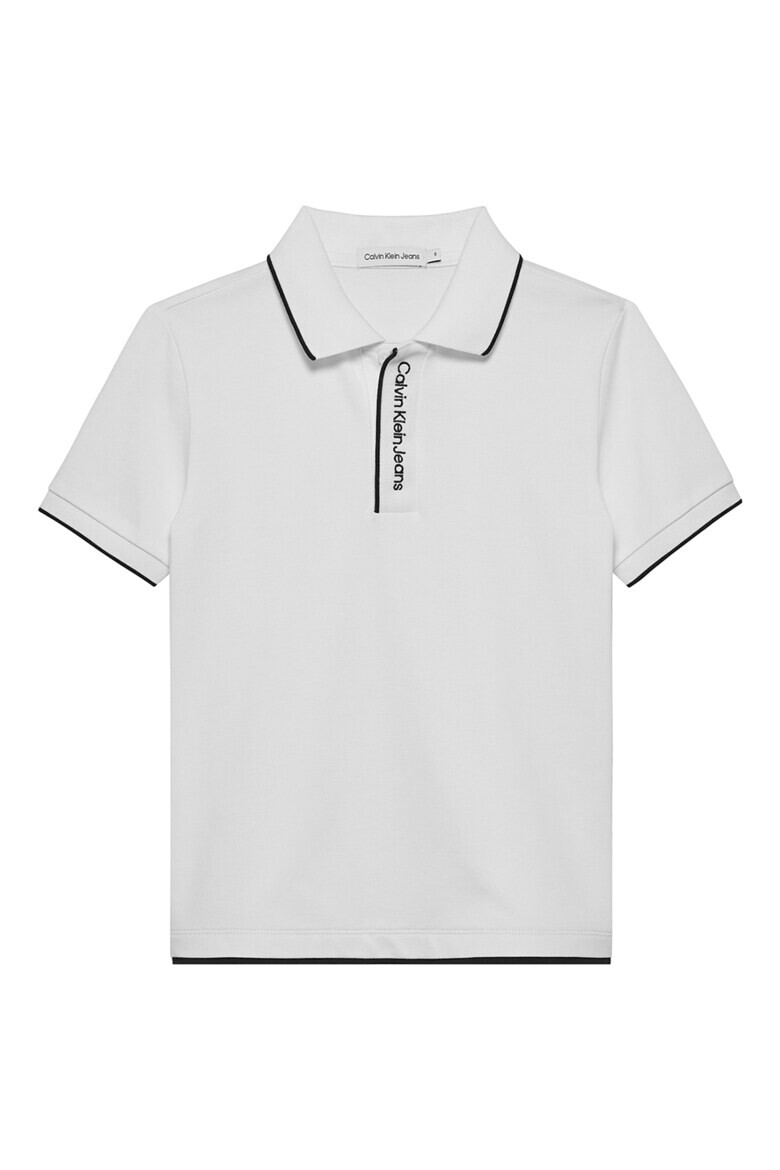

Футболка из пике с воротником Calvin Klein, белый