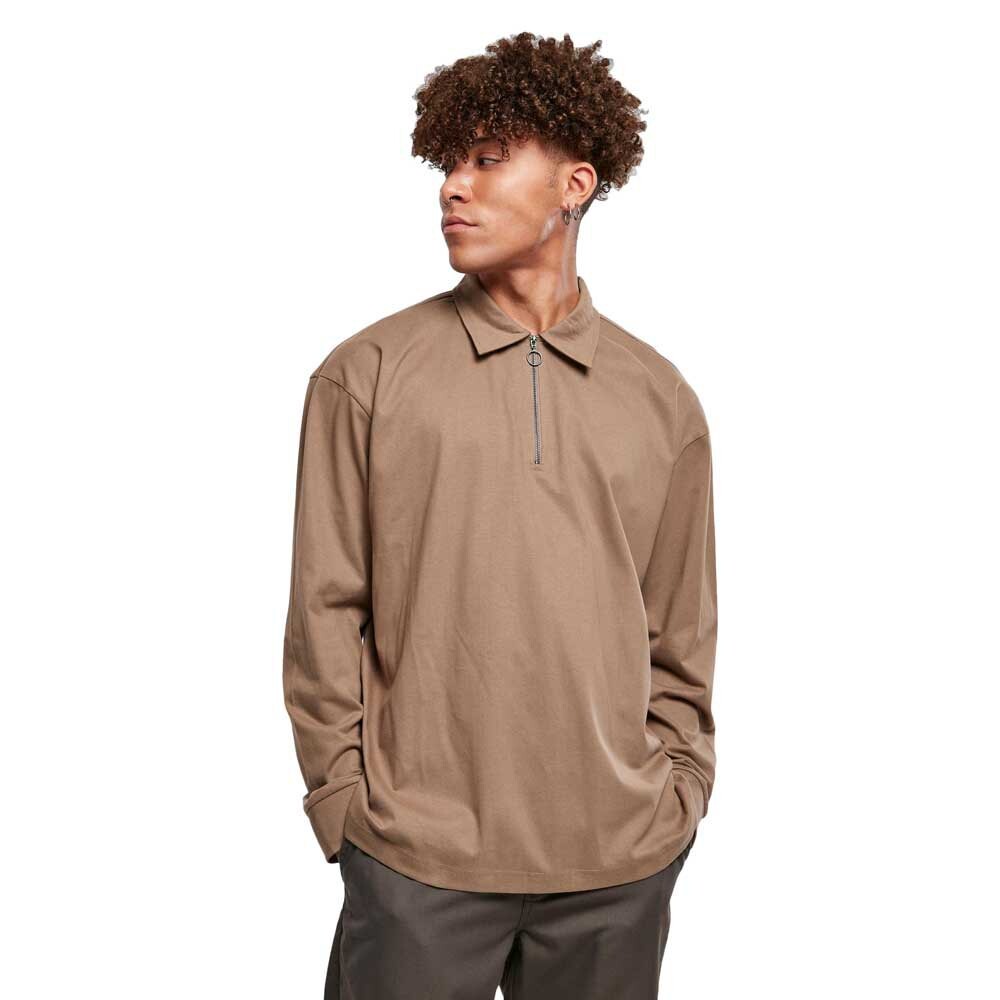 

Толстовка Urban Classics Organic Heavy Collar, коричневый