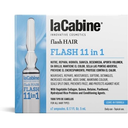 

La Cabine Flash Hair Flash 11-в-1, 7 ампул по 5 мл