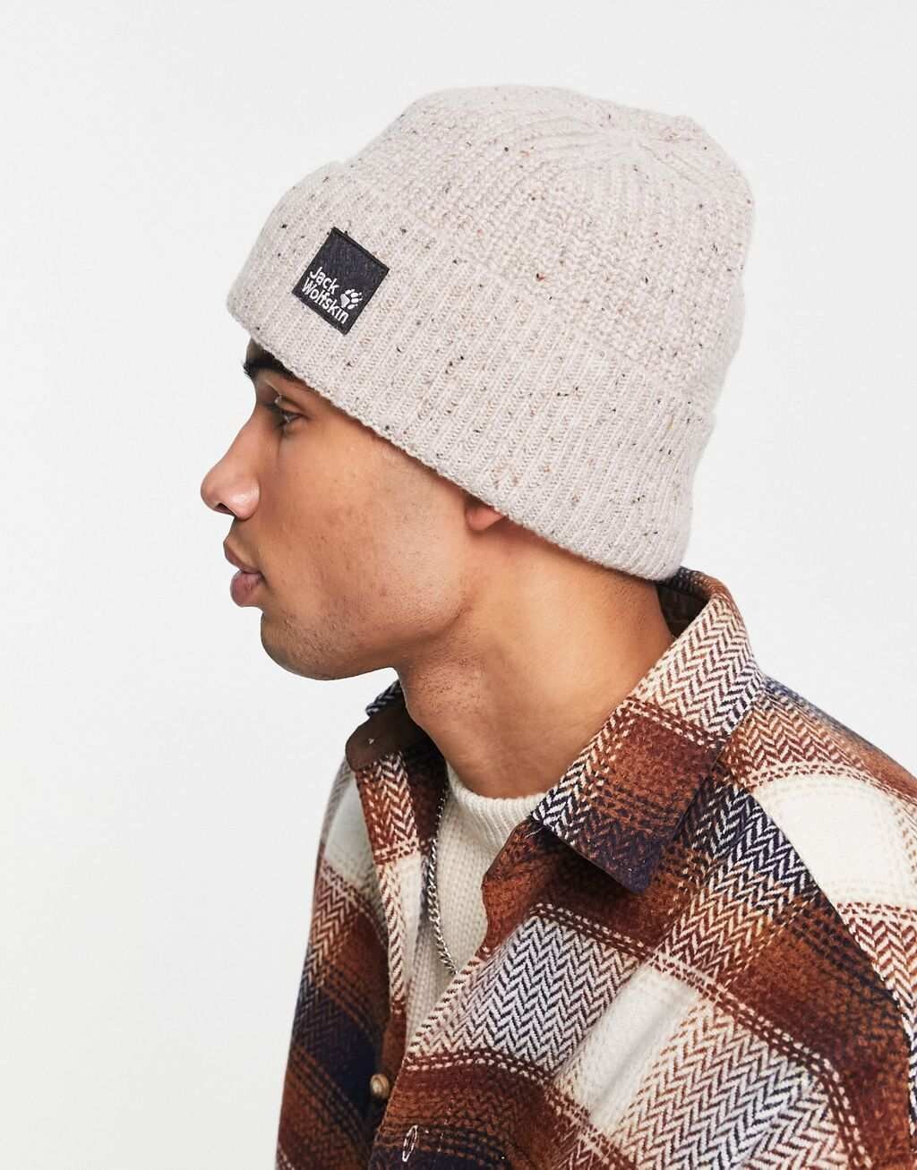 

Бежевая шапка-бини Jack Wolfskin Nkit