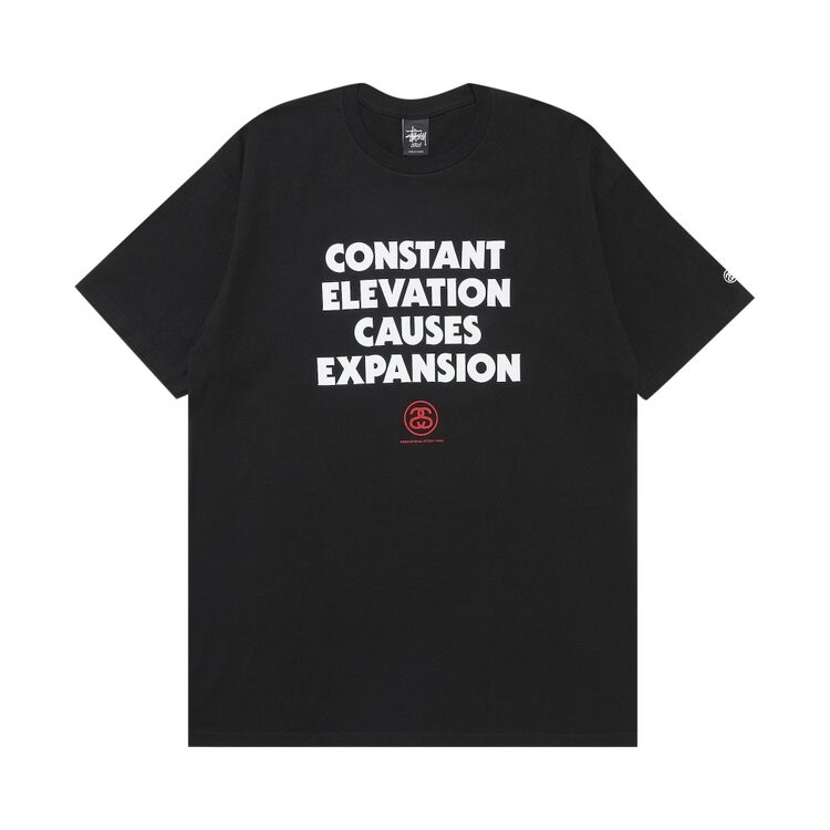 

Футболка Stussy Constant Elevation Causes Expansion 'Black', черный