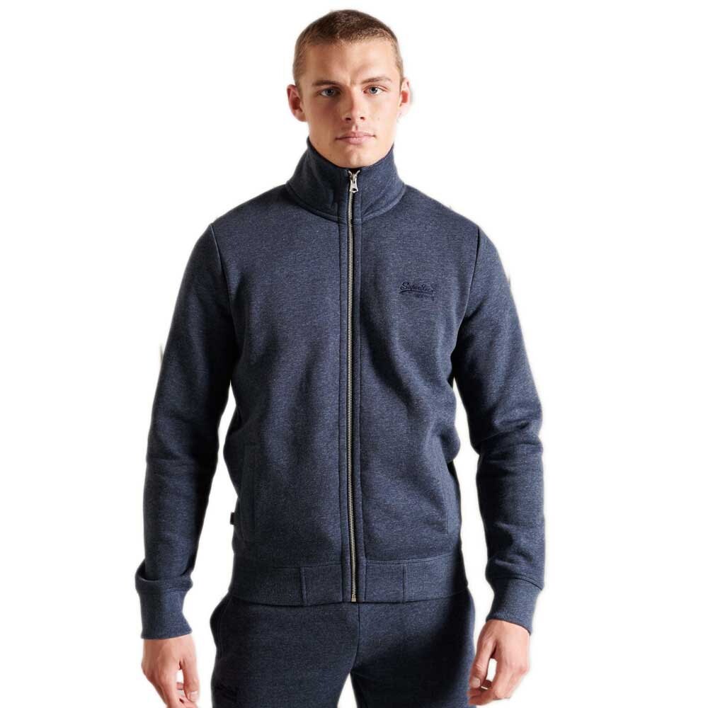 

Толстовка Superdry Vintage Logo Embroidered Full Zip, синий