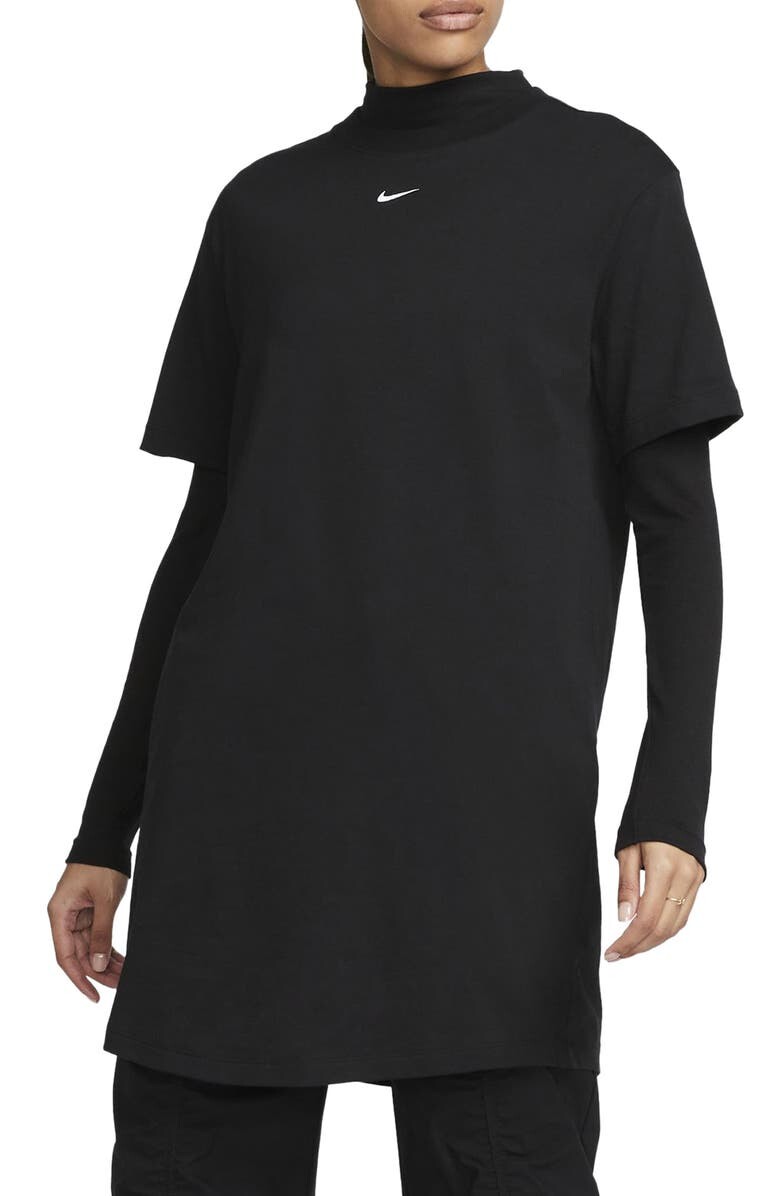 

Платье-футболка Sportswear Essential NIKE, черно-белый