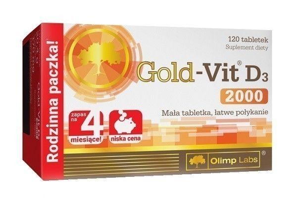 Витамин Д3 в таблетках Olimp Gold-Vit D3 2000, 120 шт allnutrition d3 8000витамин д3 в таблетках 120 шт