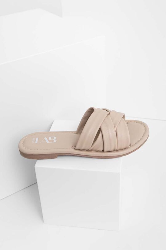

Кожаные шлепанцы Answear Lab, бежевый