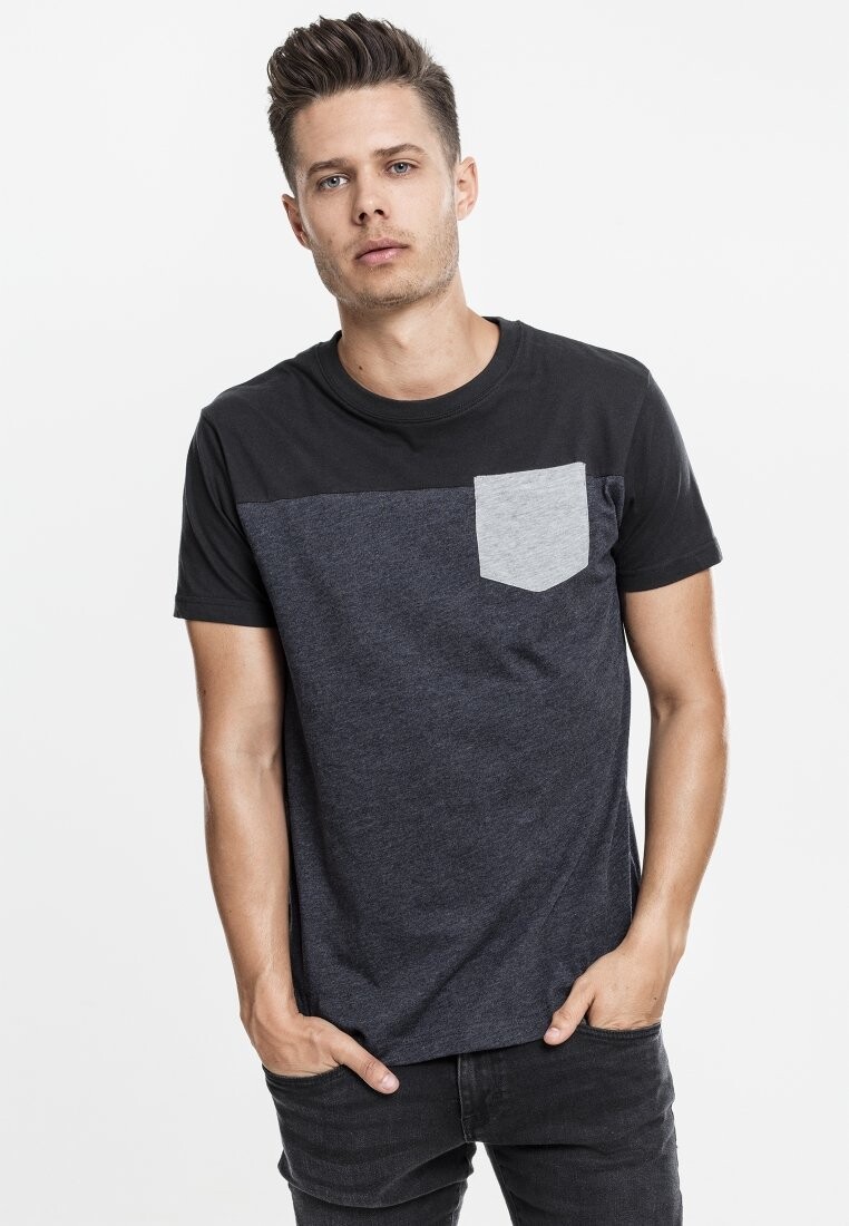 

футболка с принтом 3-Tone Pocket Tee Urban Classics, цвет grey/black