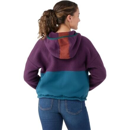 

Укороченная флисовая толстовка Hudson Trail женская Smartwool, цвет Eggplant Heather