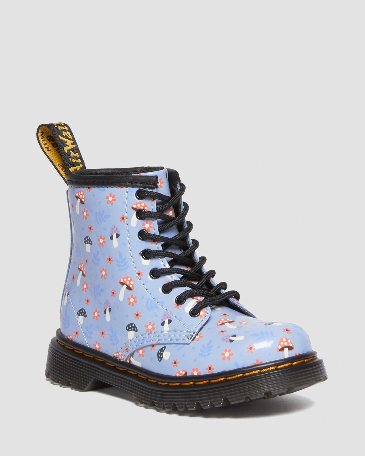 

Лакированные ботинки на шнуровке Toddler 1460 Woodland Dr. Martens