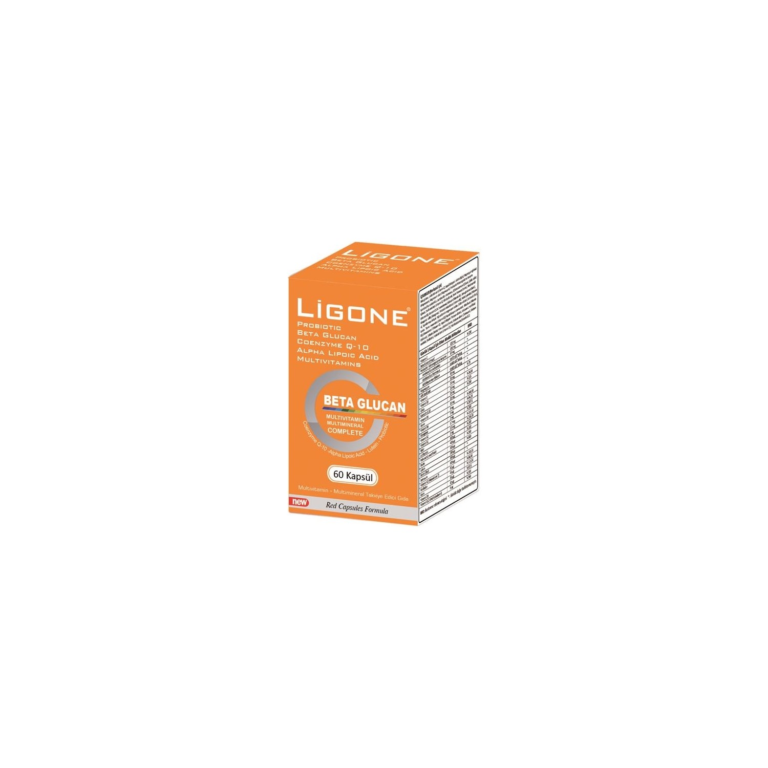 Пищевая добавка Newdrog Ligone Beta Glucan, 60 капсул