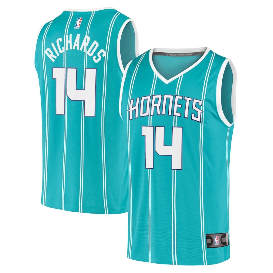 

Джерси Fanatics Branded Charlotte Hornets, бирюзовый