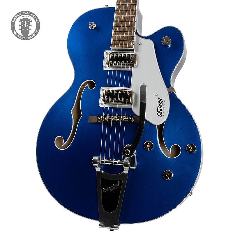 

Электрогитара 2021 Gretsch G5420T Electromatic Classic Hollow Body Single-Cut with Bigsby Azure Metallic