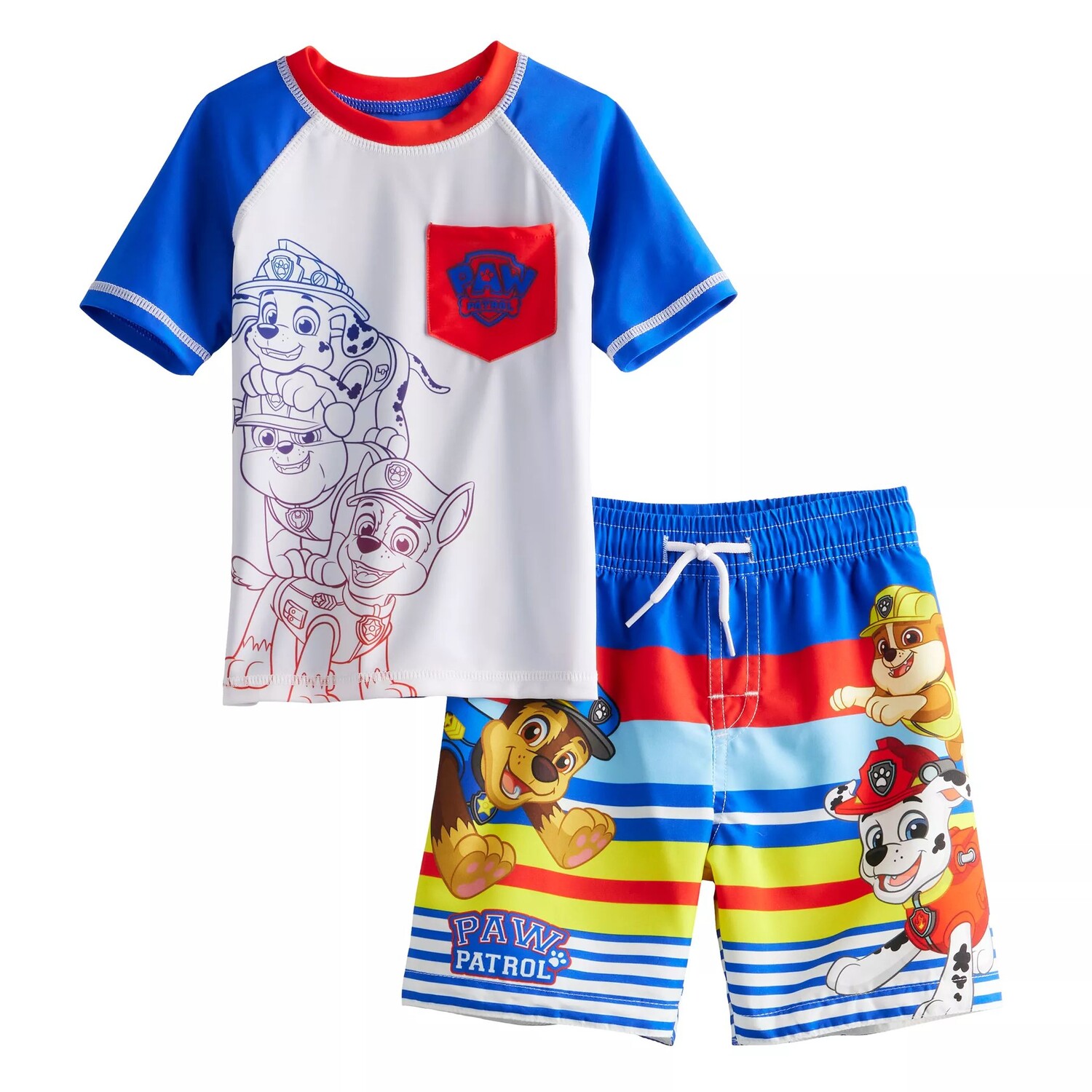 

Комплект из топа и плавок реглан для мальчиков PAW Patrol Rash Guard Licensed Character