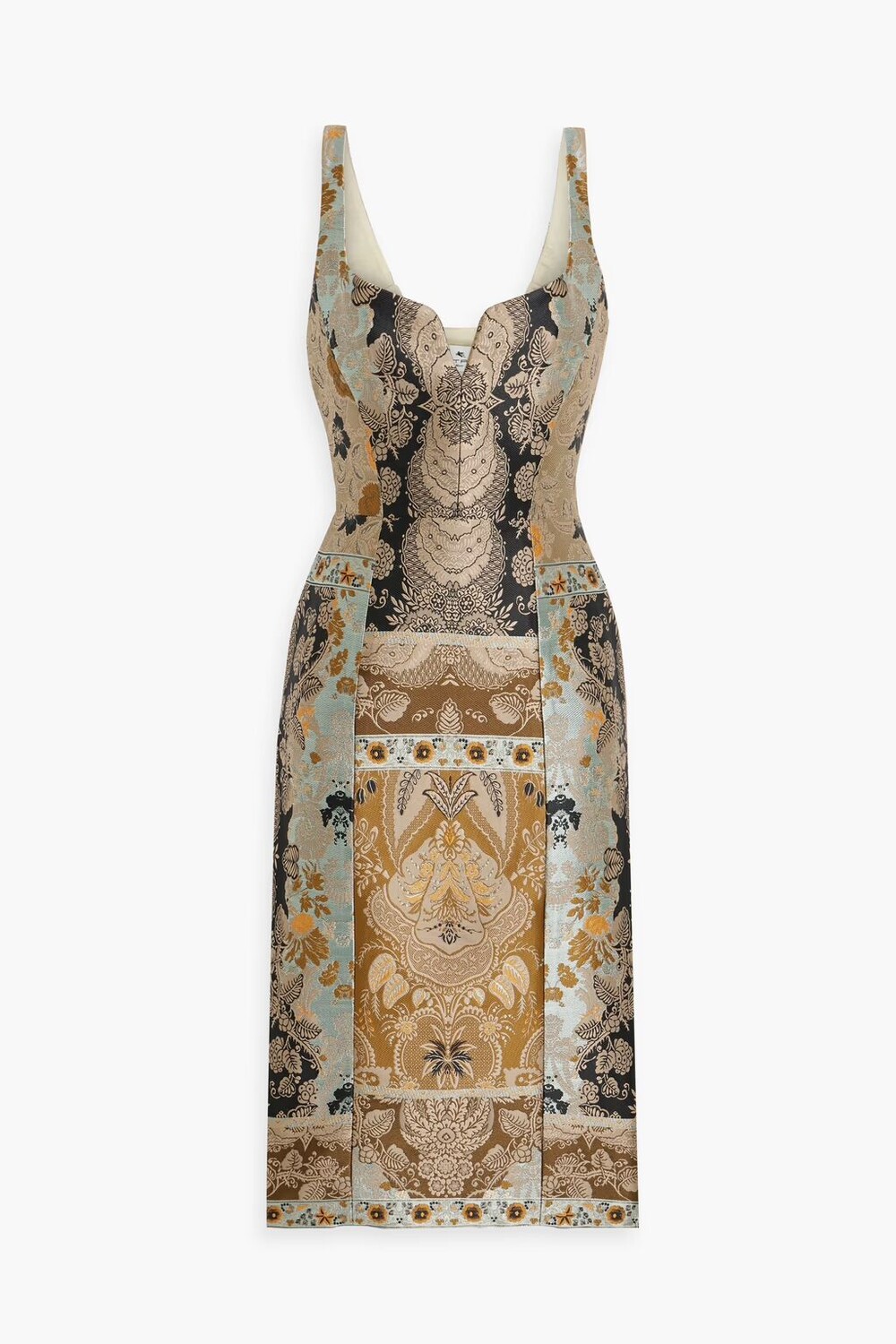 

Жаккардовое платье Etro, серо-коричневый