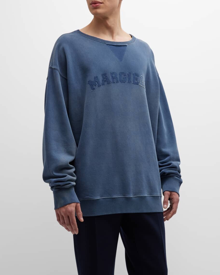 

Мужская толстовка с круглым вырезом и логотипом Collegiate Maison Margiela