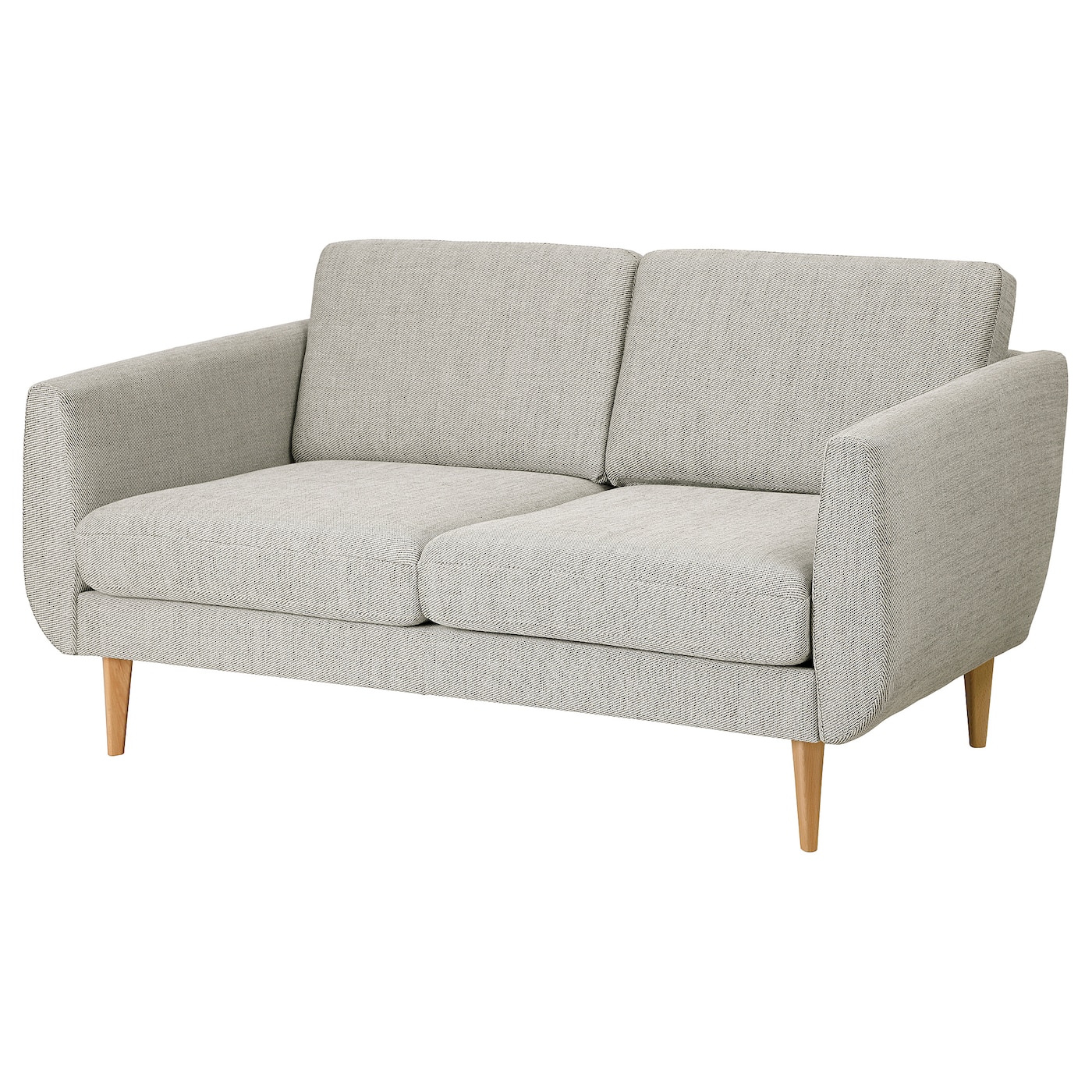 СМЕДСТОРП 2-местный диван, Виарп/бежевый/коричневый дуб SMEDSTORP IKEA диван гранд кволити 2 4201 флинт дуб сонома к з беж