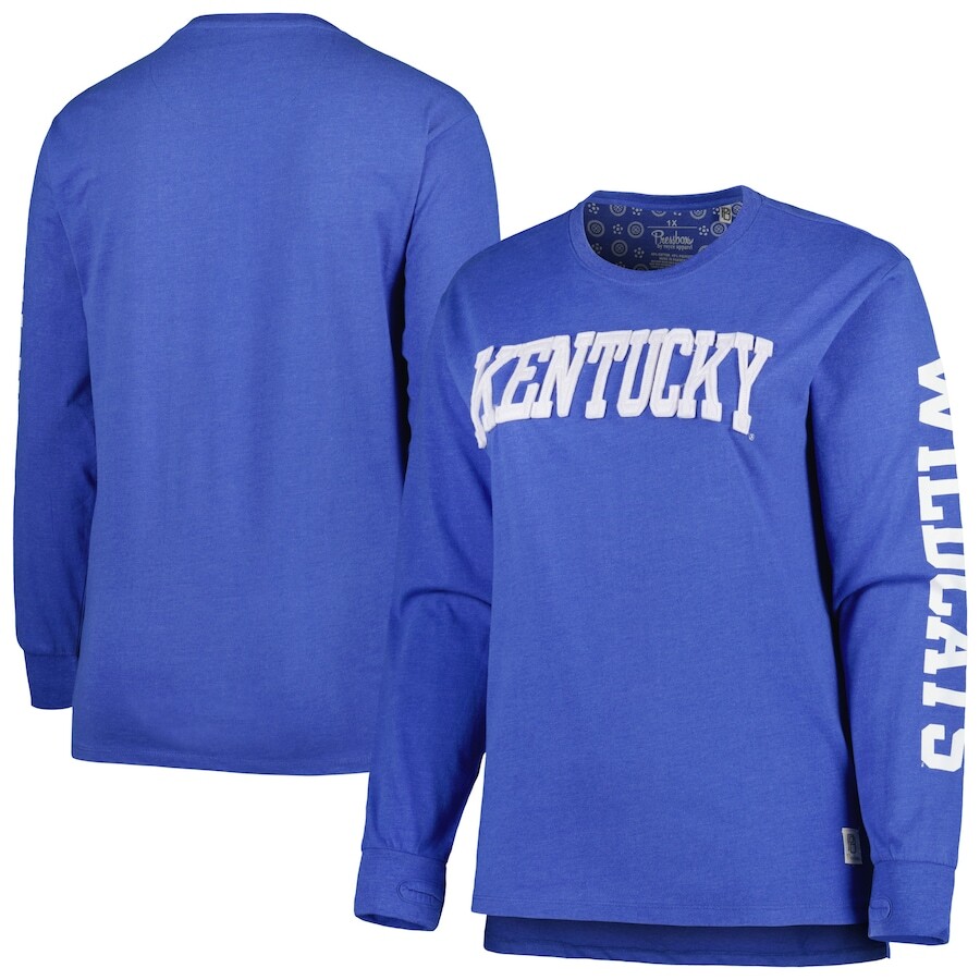 

Футболка с длинным рукавом Pressbox Kentucky Wildcats, роял