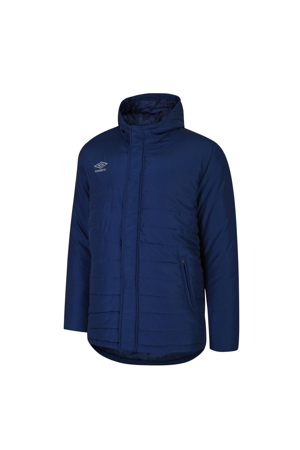 Утепленная куртка для скамейки Umbro, темно-синий куртка umbro силуэт свободный утепленная размер xxl синий