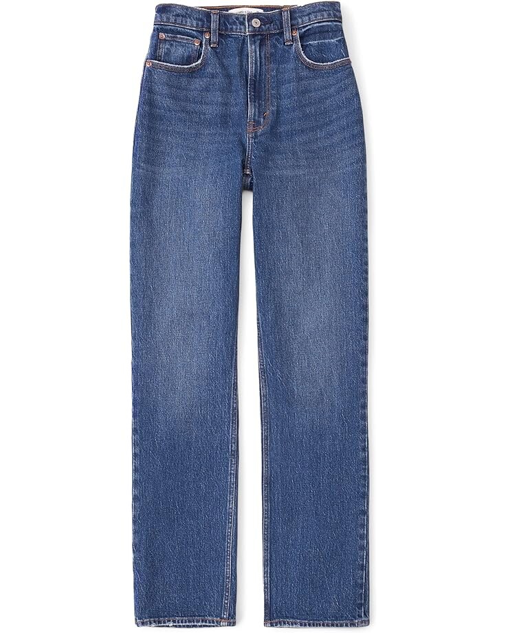 

Джинсы Abercrombie & Fitch Ultra High Rise 90s Straight Jean, цвет Dark Clean
