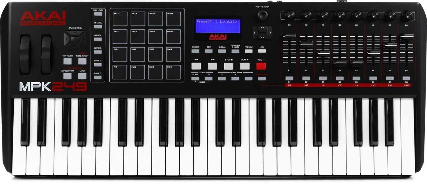 

Контроллер клавиатуры Akai Professional MPK249 с 49 клавишами