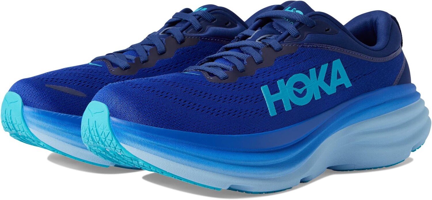 

Кроссовки Bondi 8 Hoka, цвет Bellwether Blue/Bluing