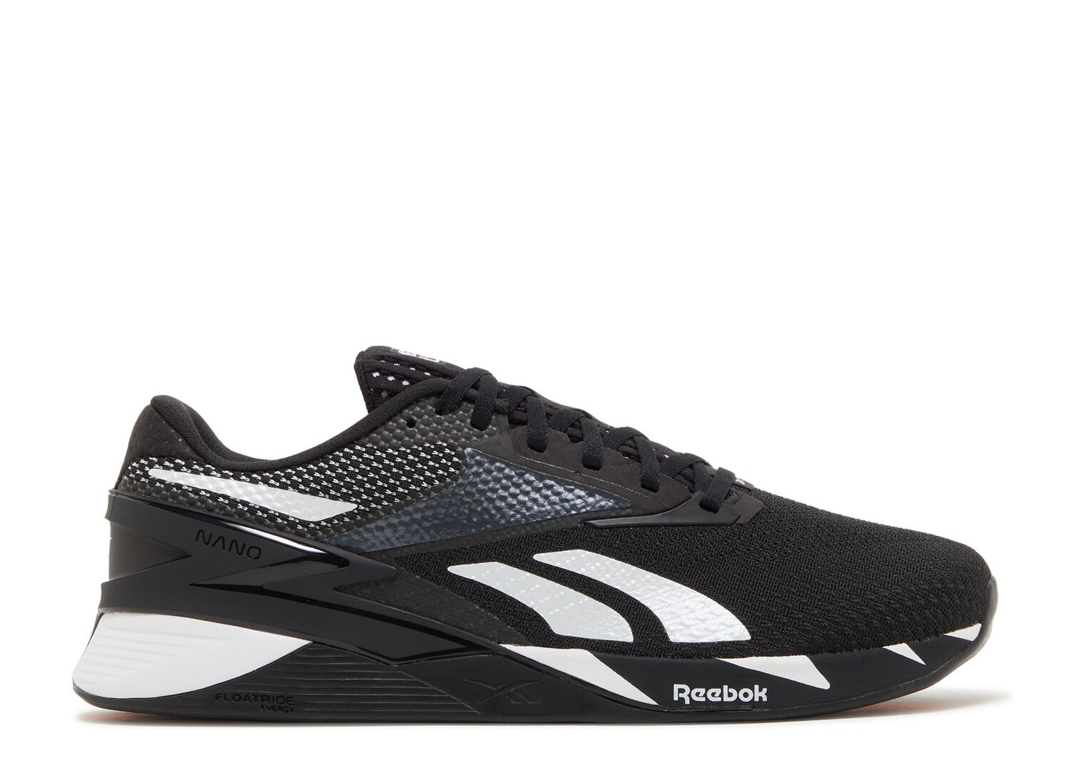 

Кроссовки Reebok Nano X3 'Black White', черный