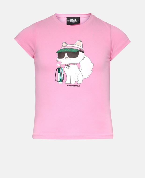 

Футболка Karl Lagerfeld, розовый