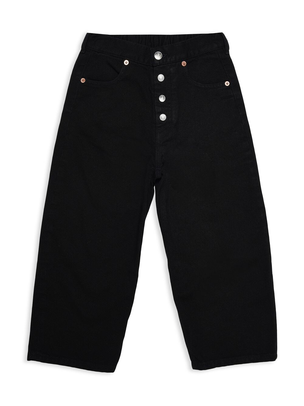 

Широкие джинсовые шорты для малышей и детей MM6 Maison Margiela, черный