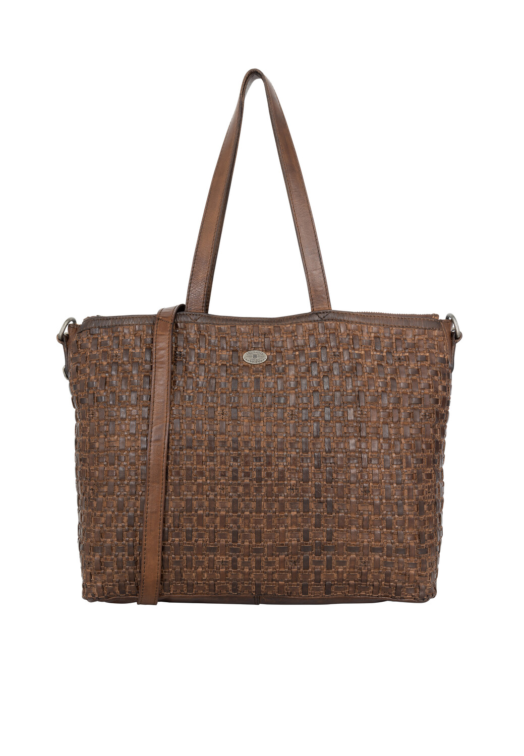 

Сумка через плечо DreiMaster Shopper Aus Leder, коричневый