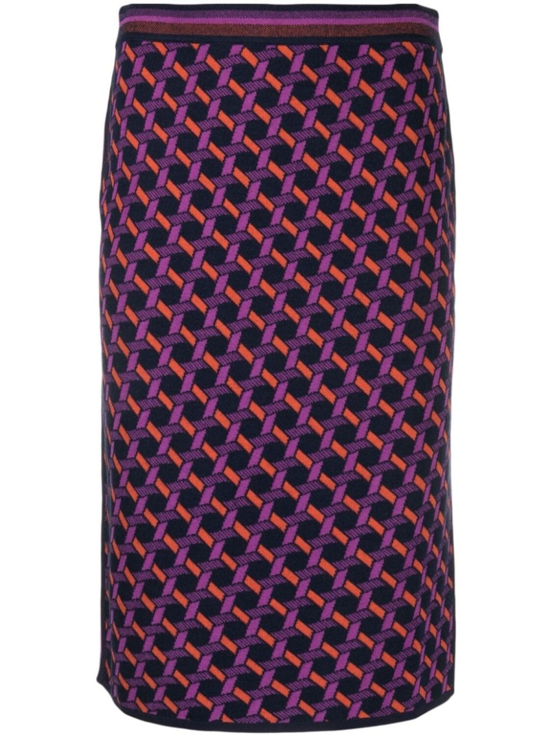 

Diane Von Furstenberg юбка с абстрактным принтом, фиолетовый