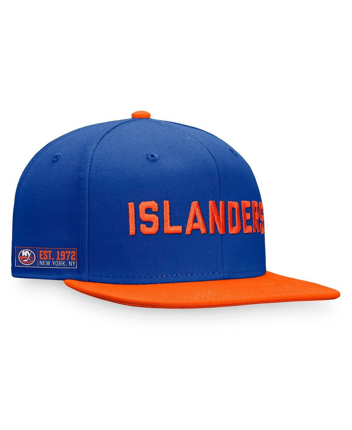 

Мужская фирменная королевская оранжевая кепка New York Islanders Iconic Snapback с цветными блоками Fanatics