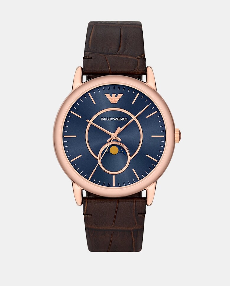

AR11566 Коричневые кожаные мужские часы Emporio Armani, коричневый