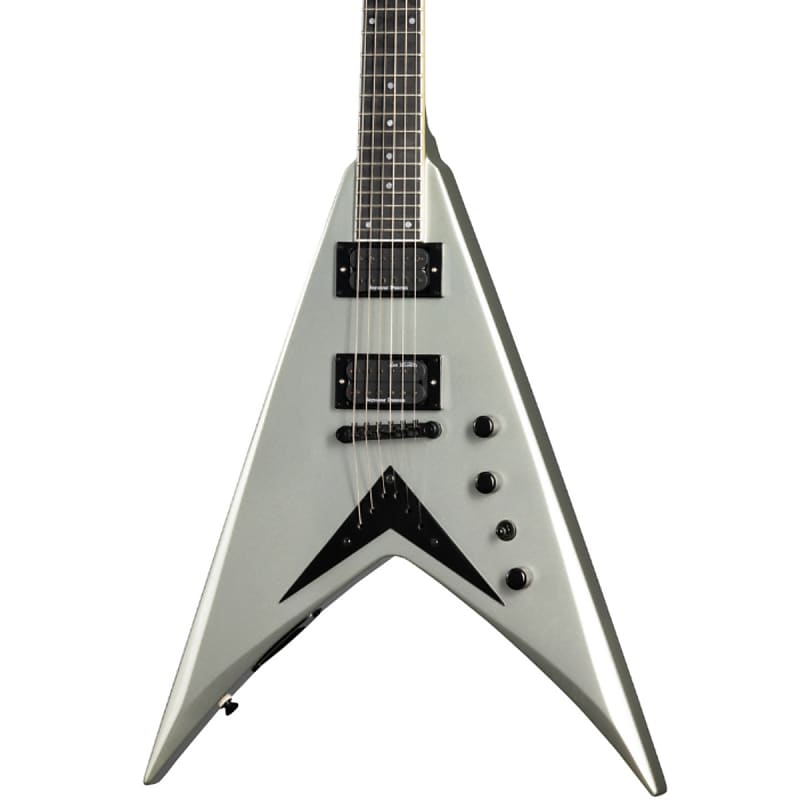 Электрогитара Kramer - Dave Mustaine Signature Vanguard - Electric Guitar - Silver Metallic - w/ Custom Hardshell Case