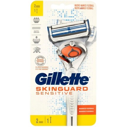 

Skinguard Sensitive 1 ручка и 2 лезвия, Gillette