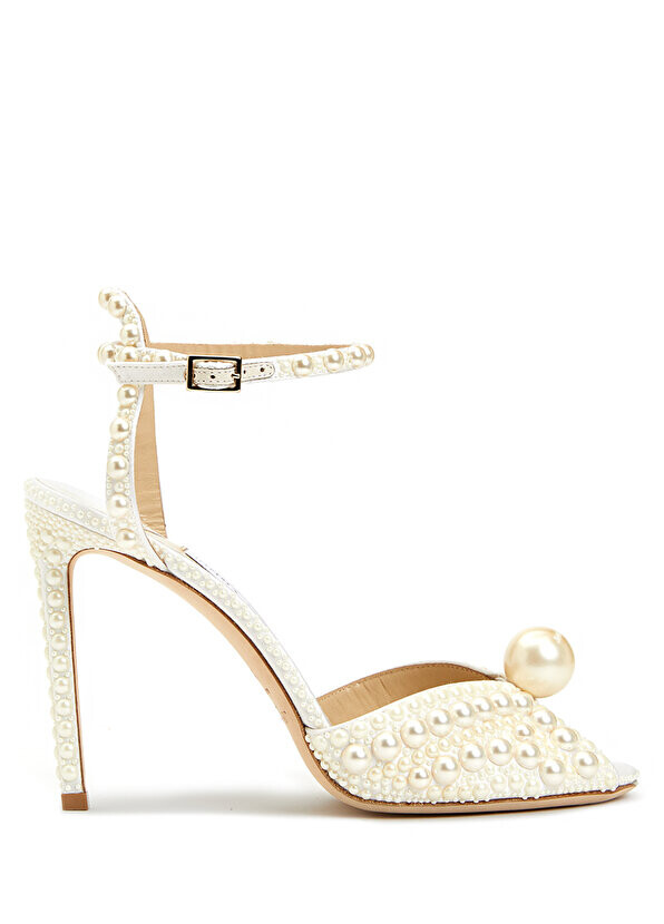 

Женские сандалии sacora с белым жемчугом Jimmy Choo